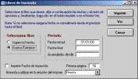 Diálogo Imprimir Libros de Hacienda